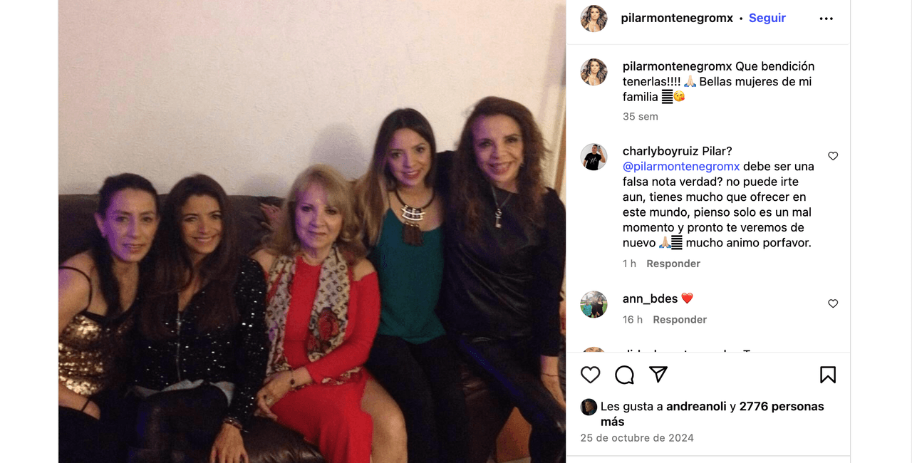 Así lucía Pilar Montenegro antes de estar ‘al borde de la muerte’: esta es la última foto que publicó