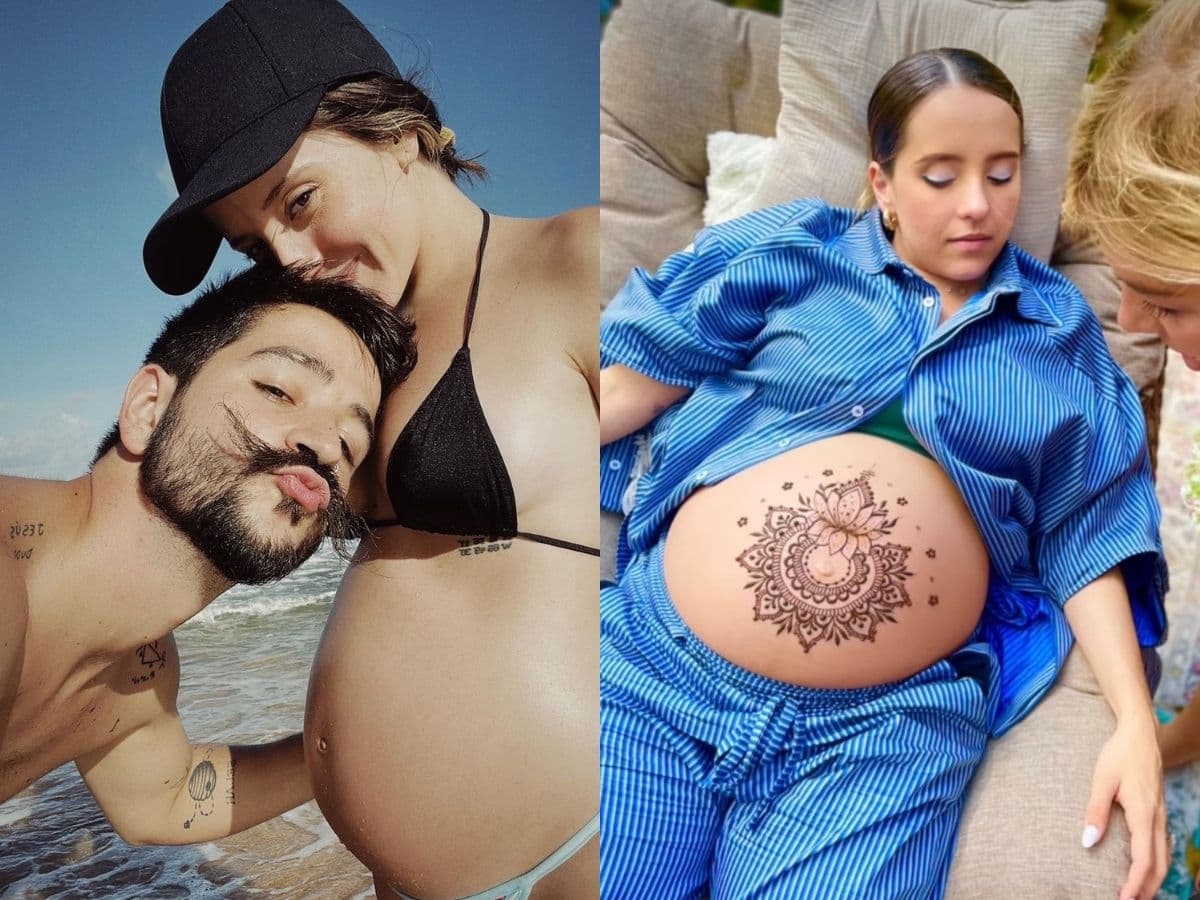 La esposa de Camilo sorprendió al realizarse un diseño en su pancita de embarazo a días de convertirse en mamá.