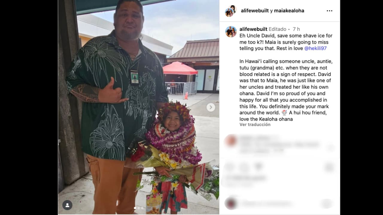 Maia Kealoha, quien interpretó a Lilo en el live-action de 'Lilo & Stitch', recuerda al actor David Hekili Kenui Bell