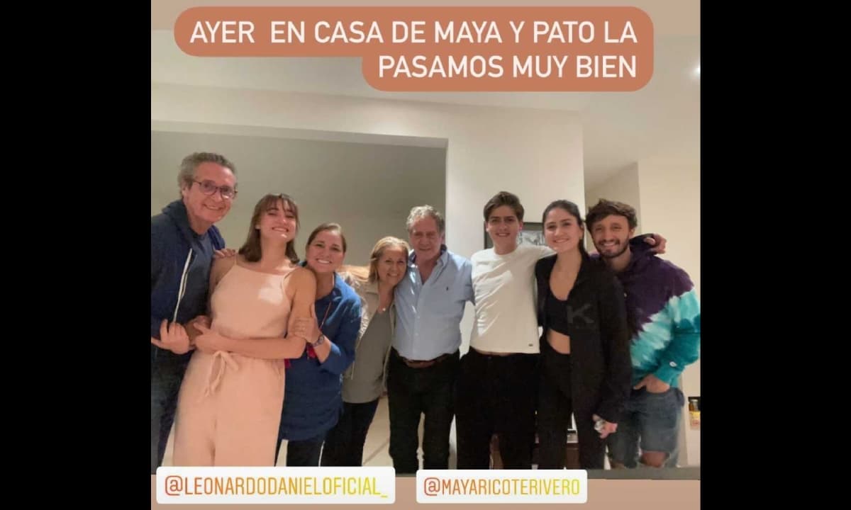 La actriz agradeció el detalle de su hija y su yerno, hijo de Leonardo Daniel