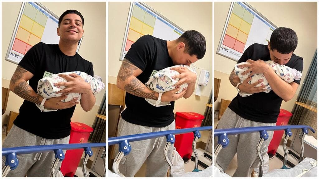 Nace el tercer hijo de Eduin Caz y Daisy Anahy.