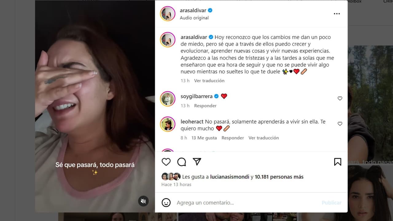 Actriz de La historia de Juana aparece en llanto.