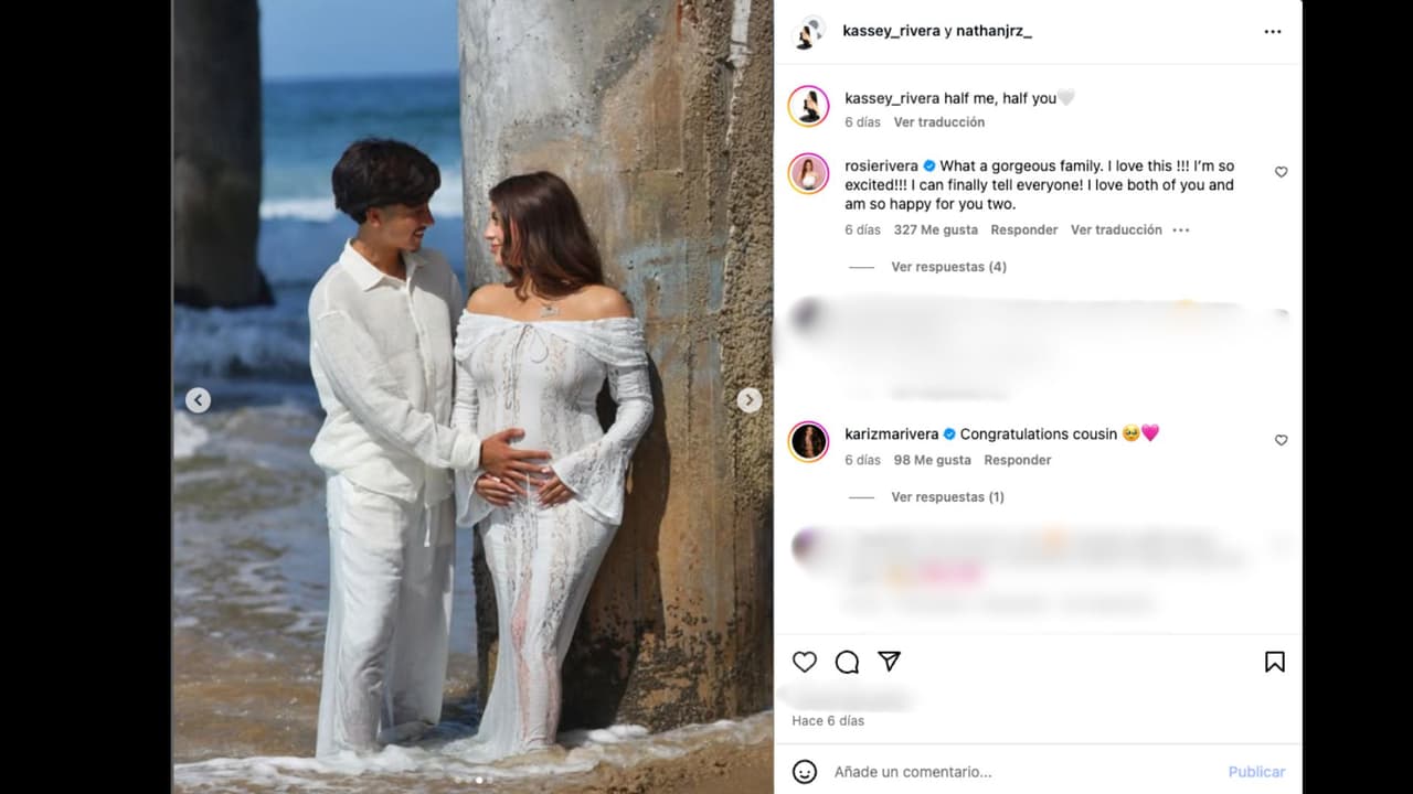 Rosie Rivera celebra el embarazo de su hija pese a las críticas que recibió en redes