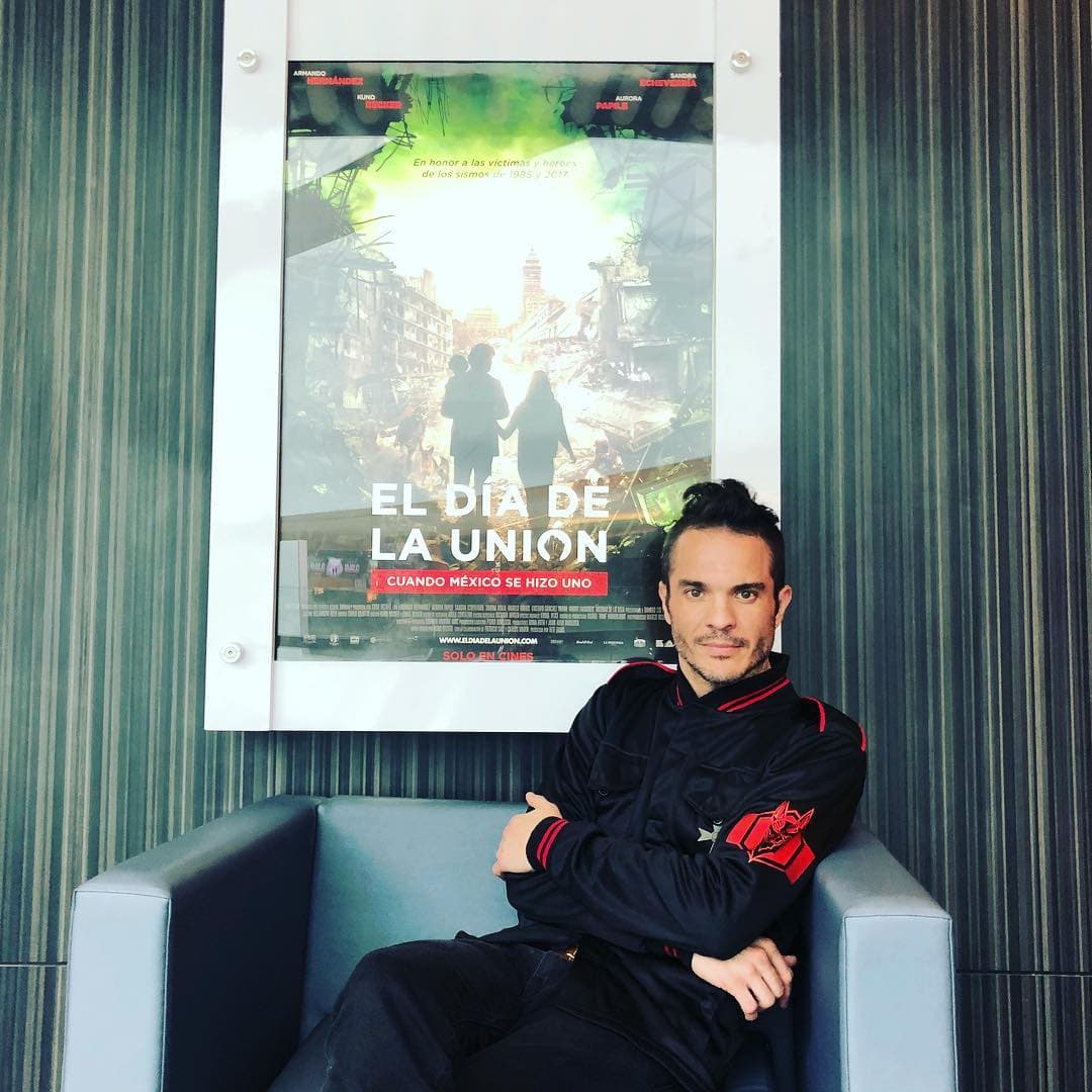 Kuno Becker promocionando la película 'El Día de la Unión'