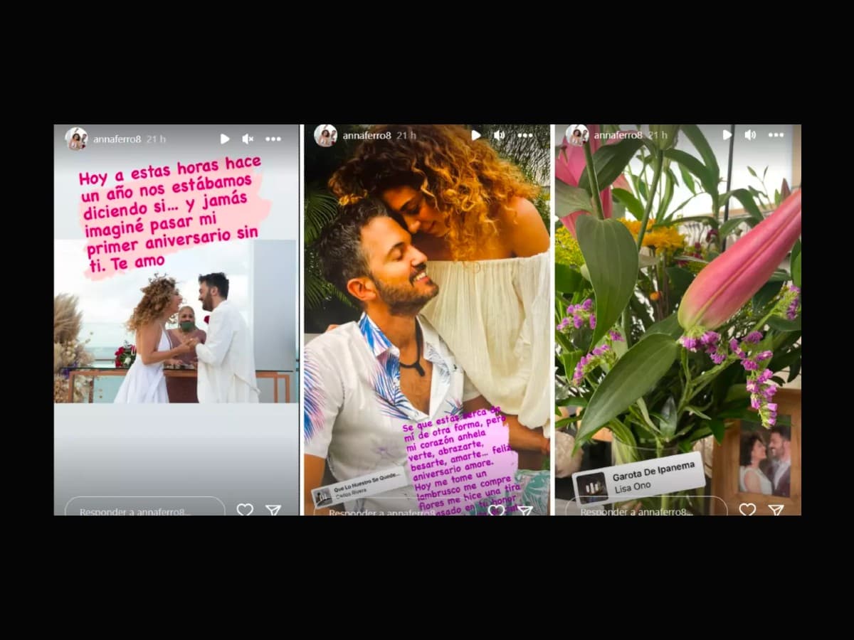 La pareja se casó el 22 de marzo de 2022.