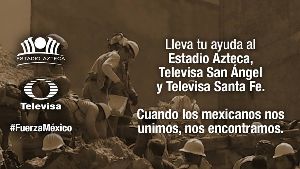 Centros de Acopio Grupo Televisa