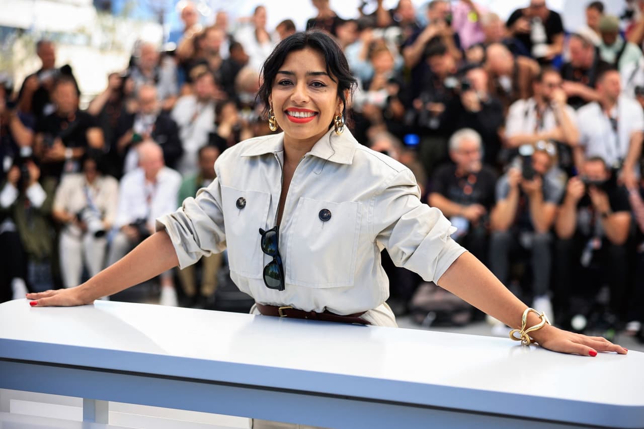 Adriana Paz en el festival de Cannes 2024 para la presentación de 'Emilia Pérez'
