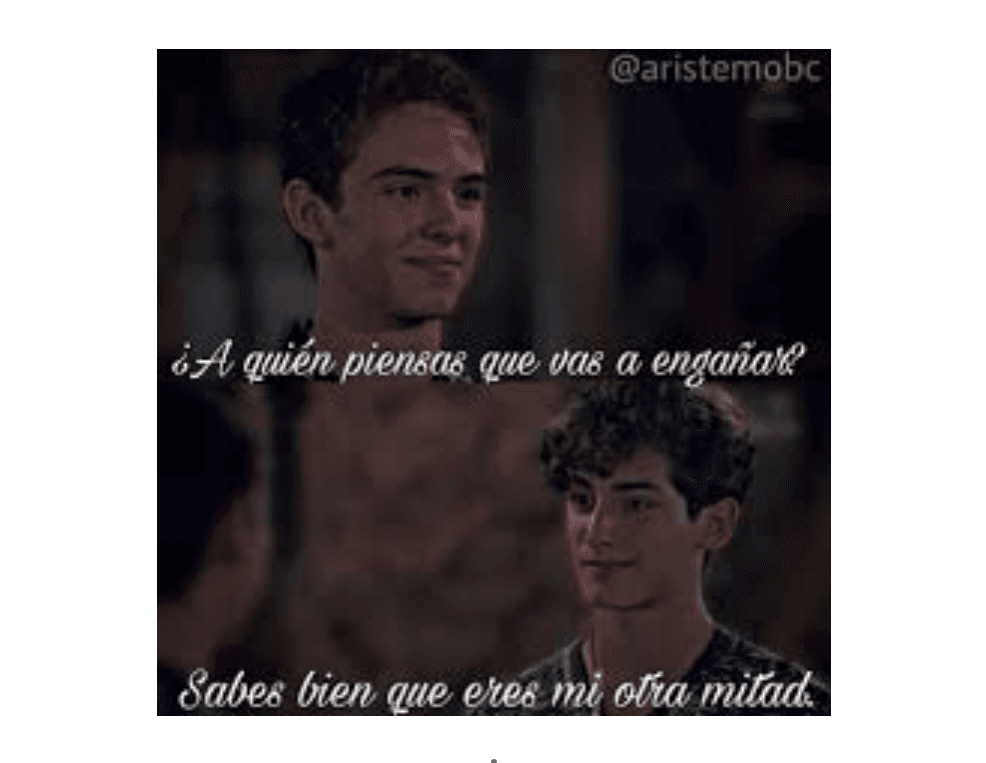 Sabes bien que eres mi otra mitad...