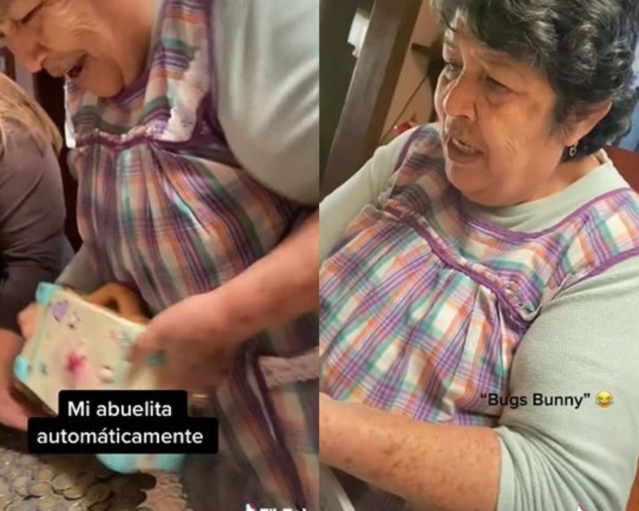 La acción de la abuelita se volvió viral.