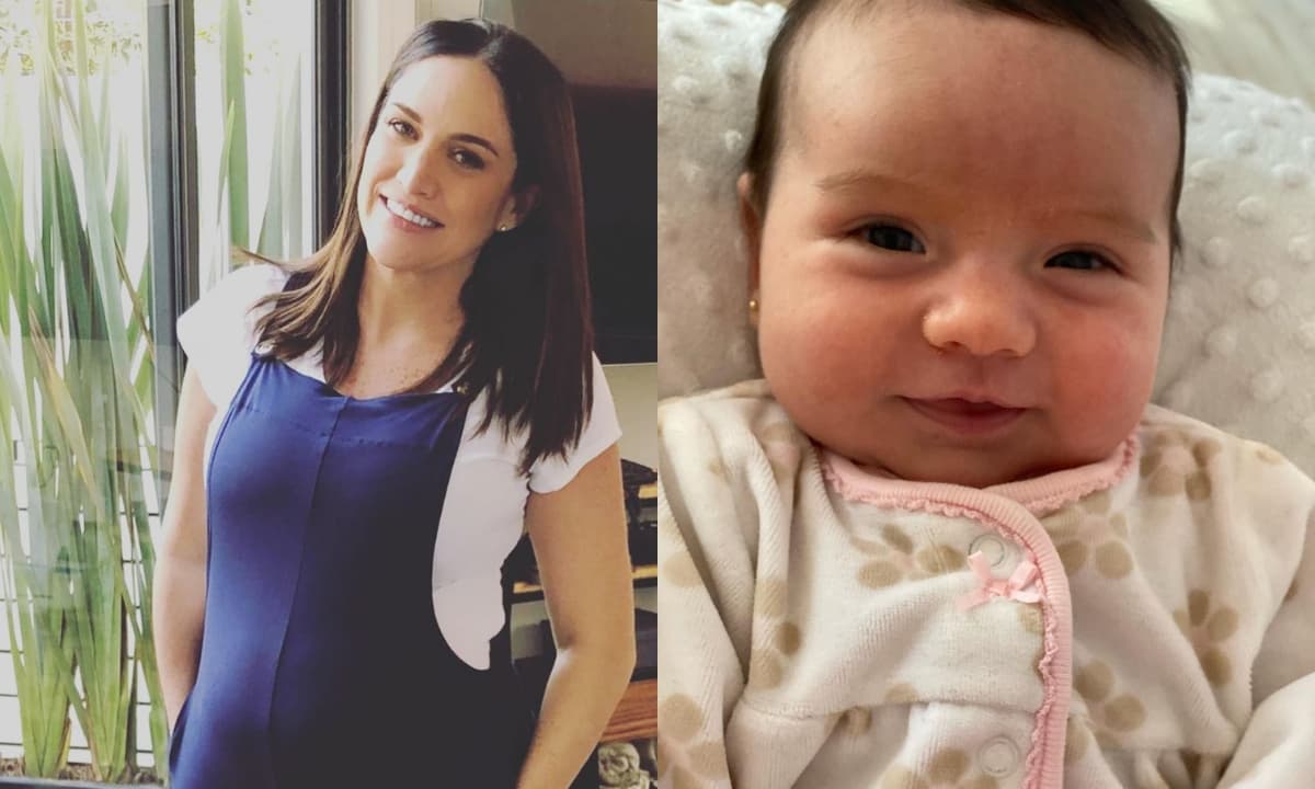 Danielle Dithurbide anunció el nacimiento de su hija Lucía en redes sociales, donde dio a conocer que la pequeña llegó el 26 de septiembre, pesando tres kilos 620 gramos y midiendo 50 centímetros.