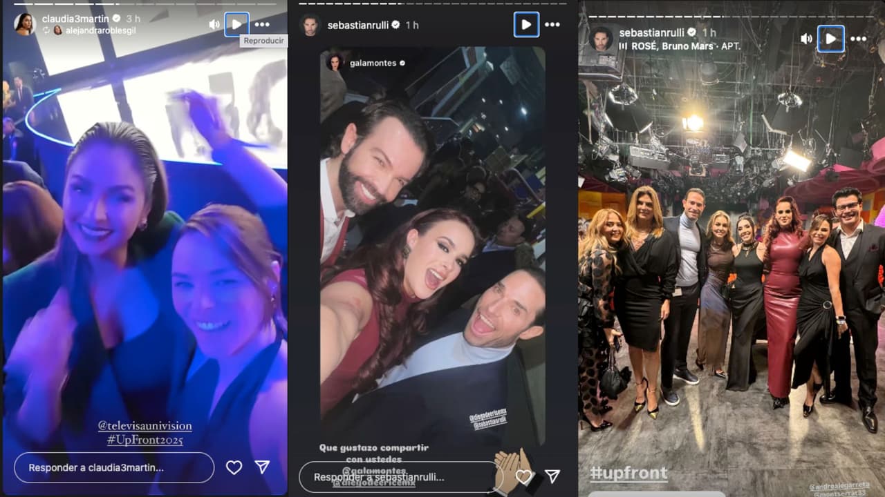 Los famosos se reunieron en el evento Upfront 2025 de TelevisaUnivision
<br>