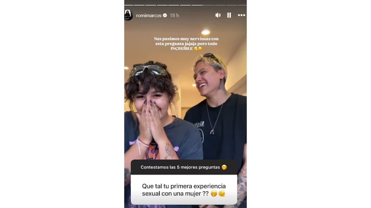 Romina Marcos y su novia Laura Salazar.