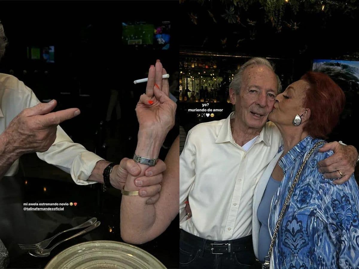 Nieta de Talina Fernandez publica foto de su abuela besando a su novio.