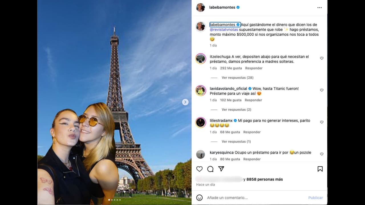 Beba Montes reacciona al rumor sobre el supuesto robo contra su hermana en Instagram