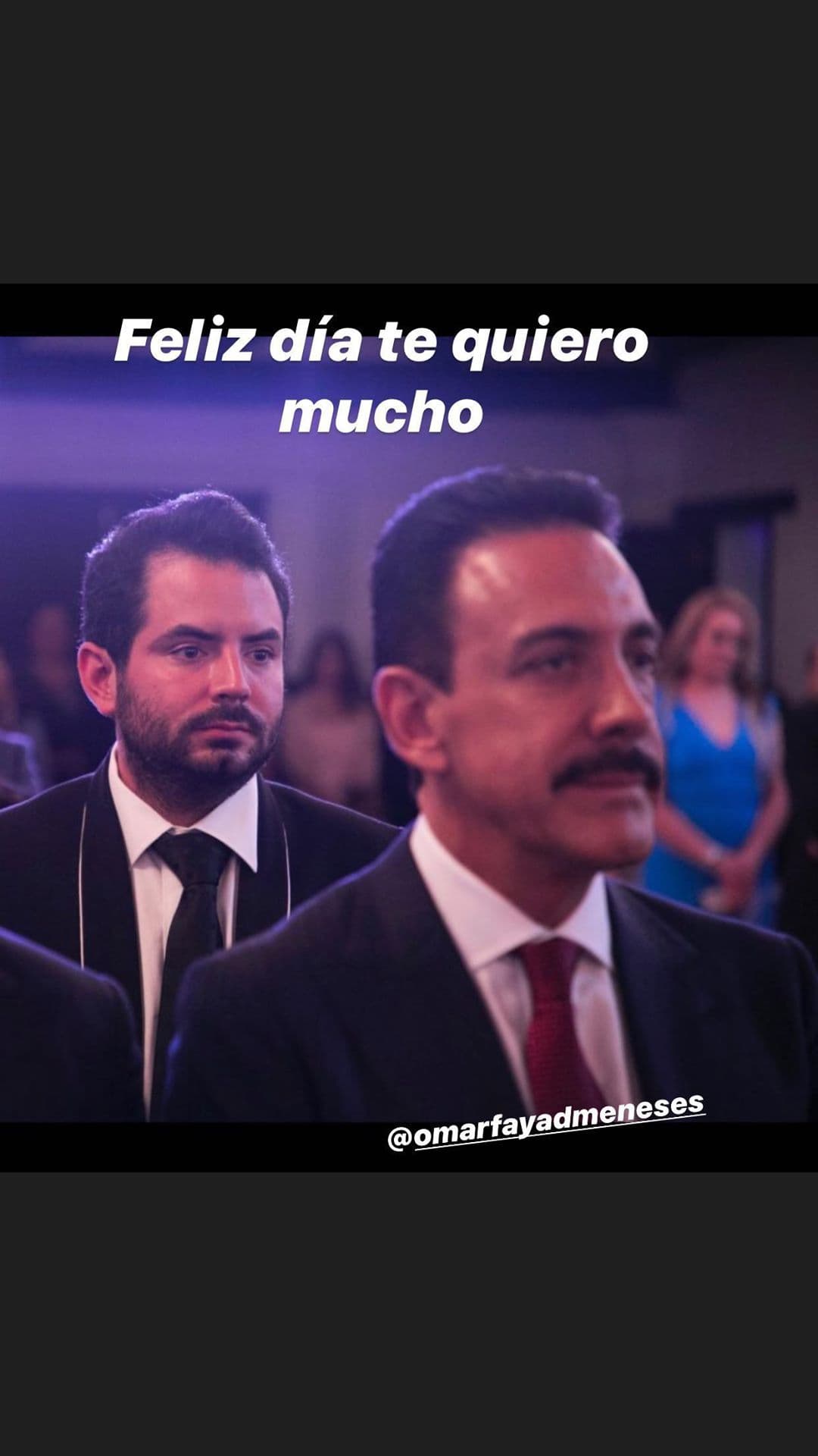 José Eduardo Derbez felicitó a Omar Fayad por el Día del Padre
