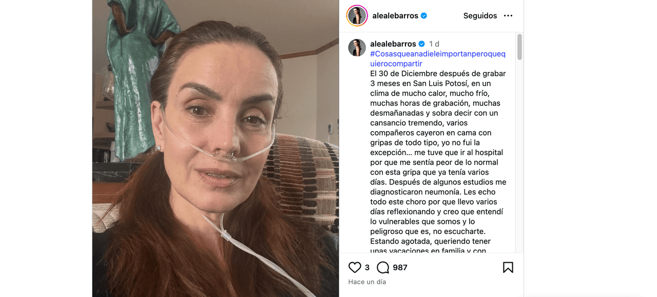 Hospitalizan de emergencia a actriz de ‘Hijas de la luna’: alarma por cómo luce y revelan qué padece