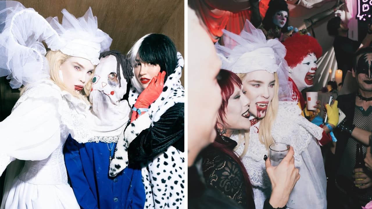 Jay de la Cueva, Estibaliz Badiola y Kathya Velazquez también acudieron a la fiesta de Halloween de Belinda