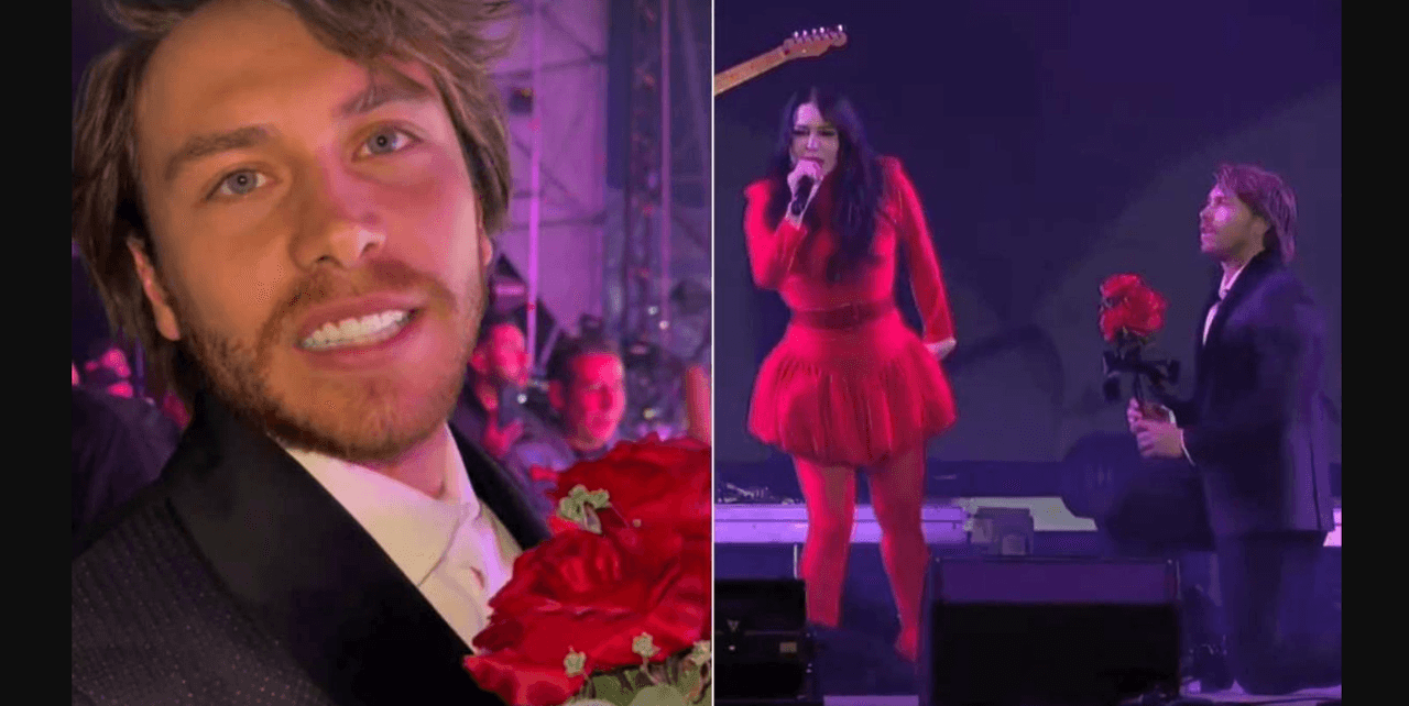 ¿Aldo de Nigris traiciona a Elaine Haro? Le lleva flores a famosa y es rechazado en público