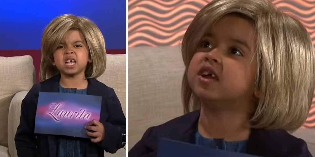 Grecia tenía tan solo seis años cuando formó parte del programa infantil, donde además de causar revuelo con su simpatía, provocó risas con sus imitaciones de la conductora Laura Bozzo.