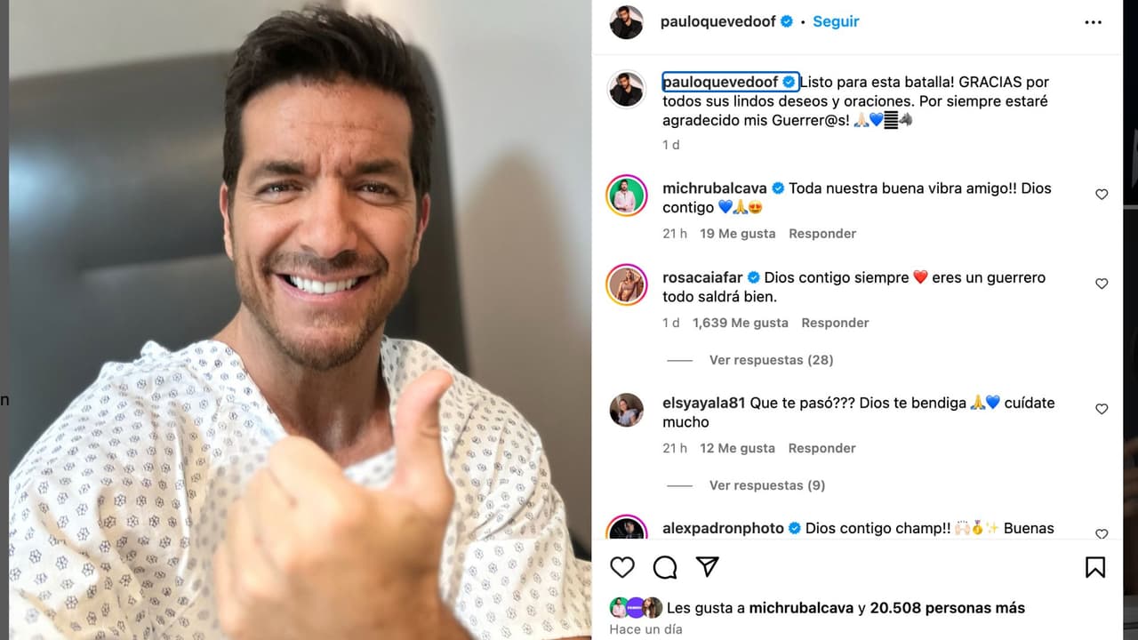 Paulo Quevedo entra a cirugía tras diagnóstico de cáncer.