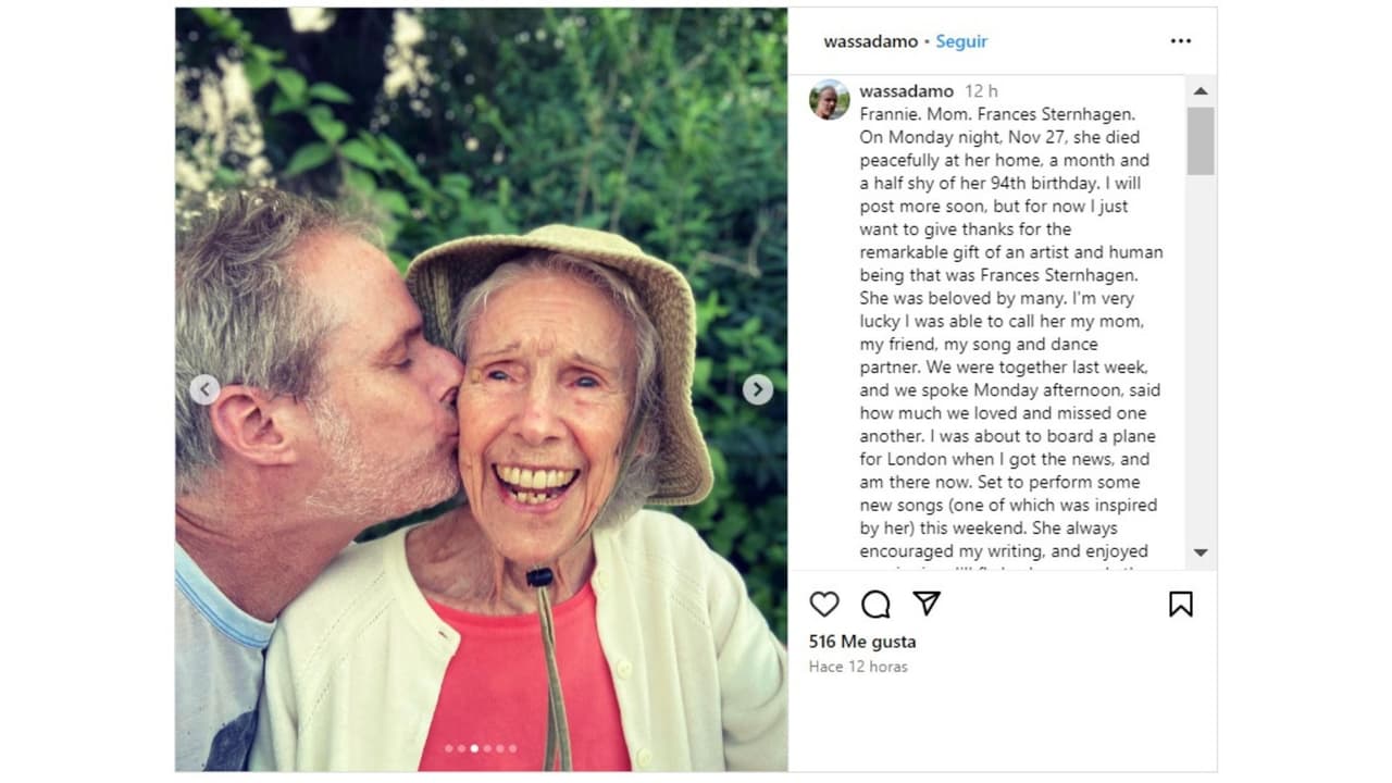Hijo de Frances Sternhagen la honró con un mensaje en Instagram tras su fallecimiento.