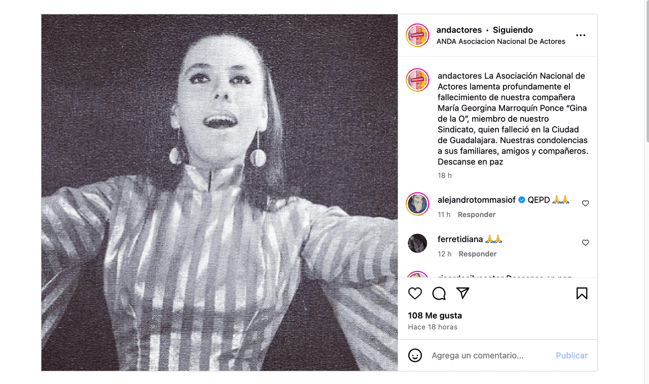 Muere querida actriz mexicana de forma inesperada: así dan a conocer su fallecimiento