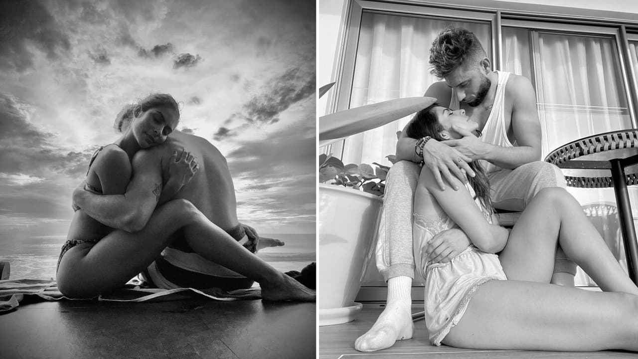 Por primera vez, María León compartió imágenes inéditas junto a su novio, el bailarín Allen Genkin