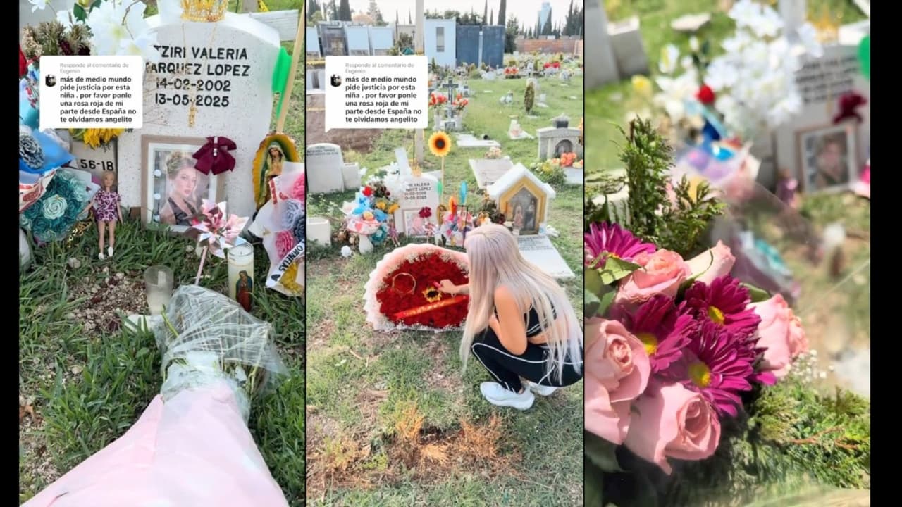 Decoran tumba de Valeria Márquez y lo muestran en TikTok