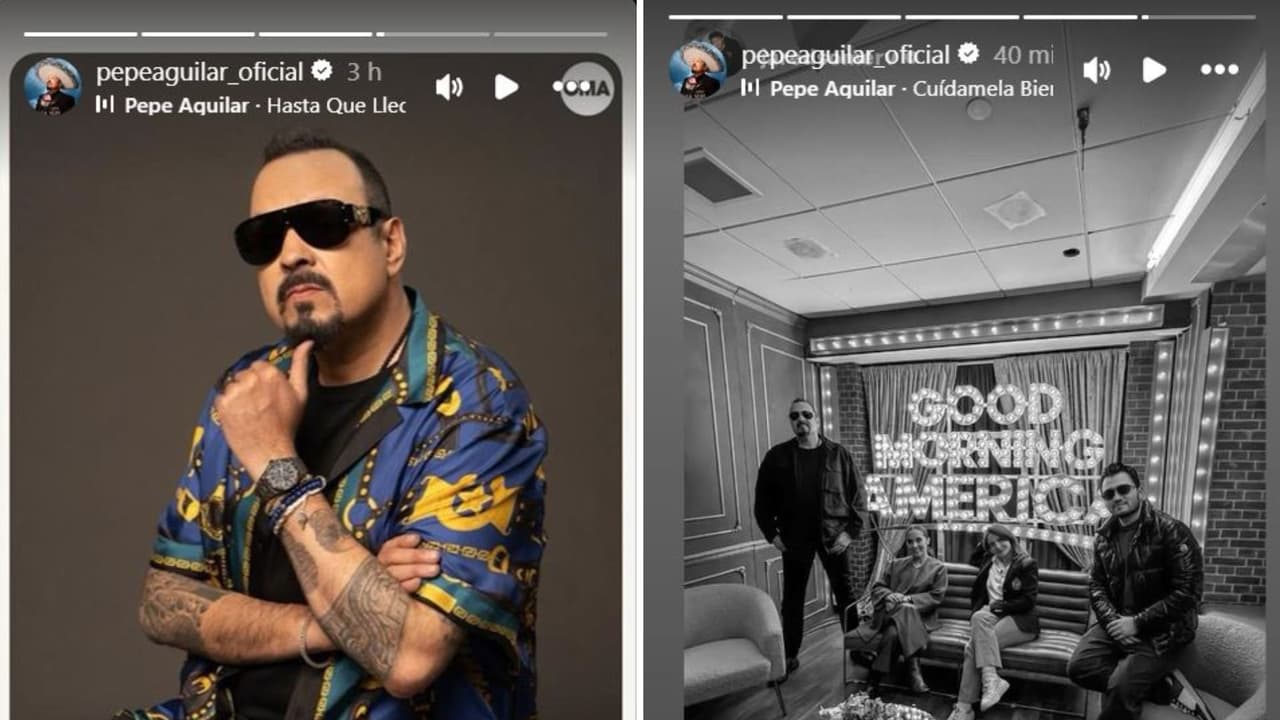 Publicaciones de Pepe Aguilar tras hospitalización de Nodal y mensaje de su consuegra, Cristy Nodal.