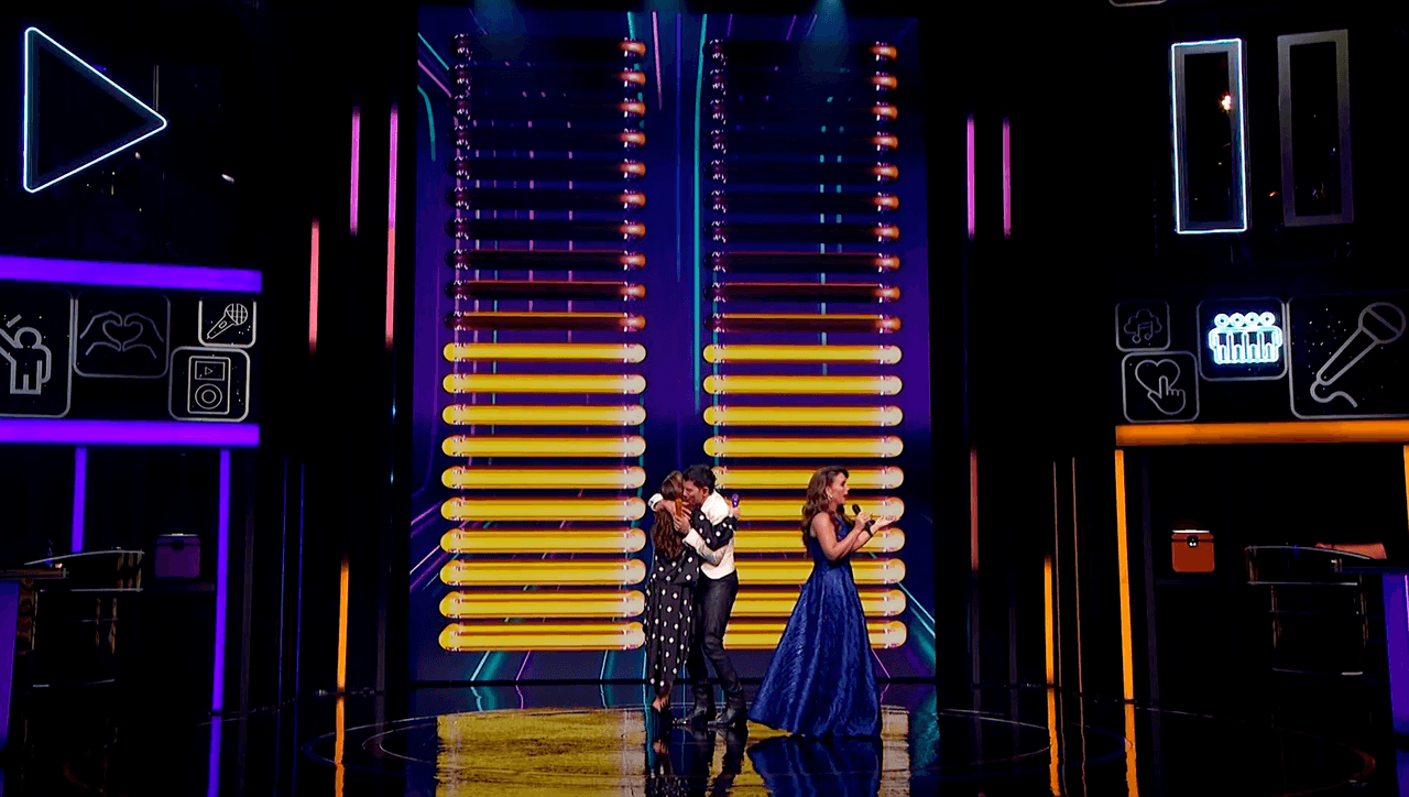 Lucero y Yahir en 'Juego de Voces'.