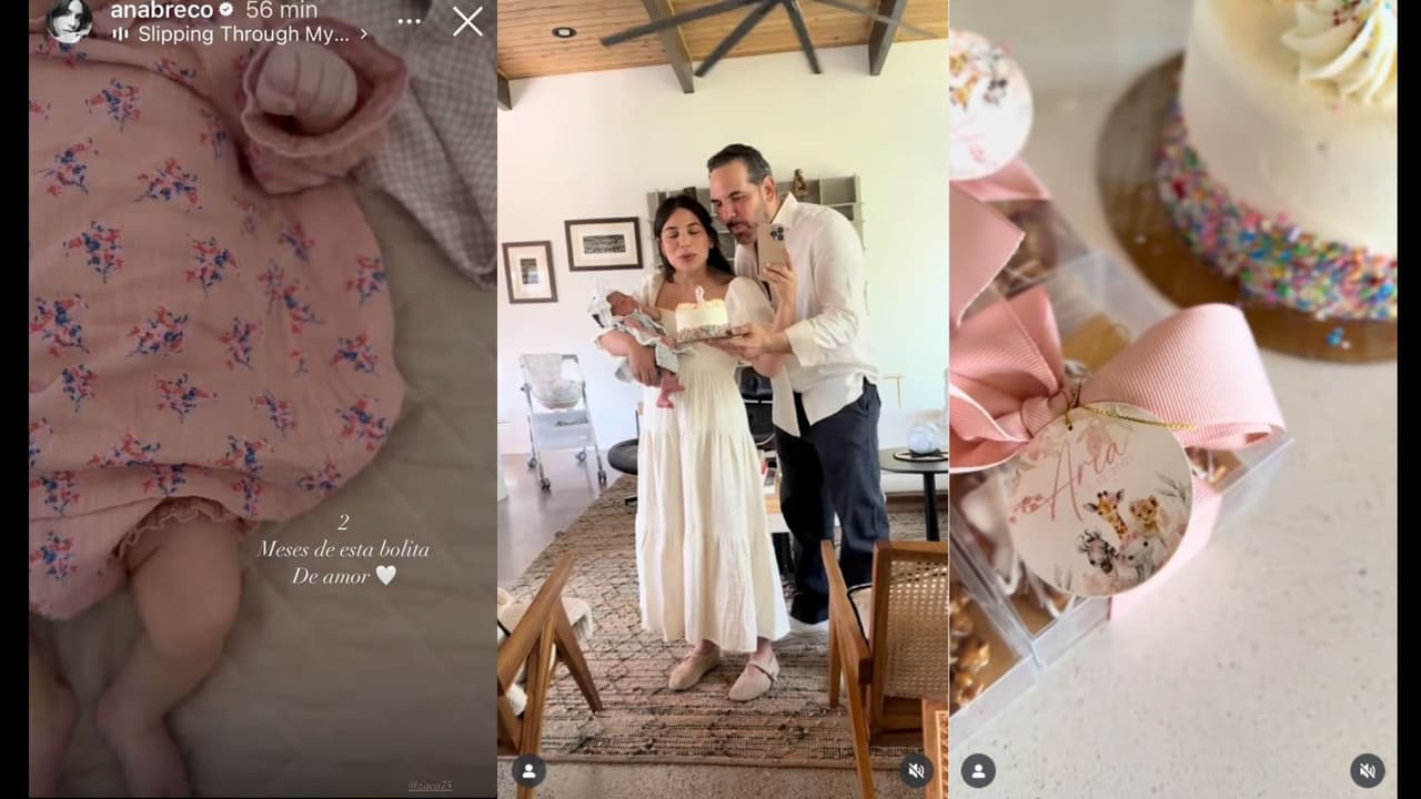 Ana Brenda Contreras celebra los primeros meses de vida de su hija Aria