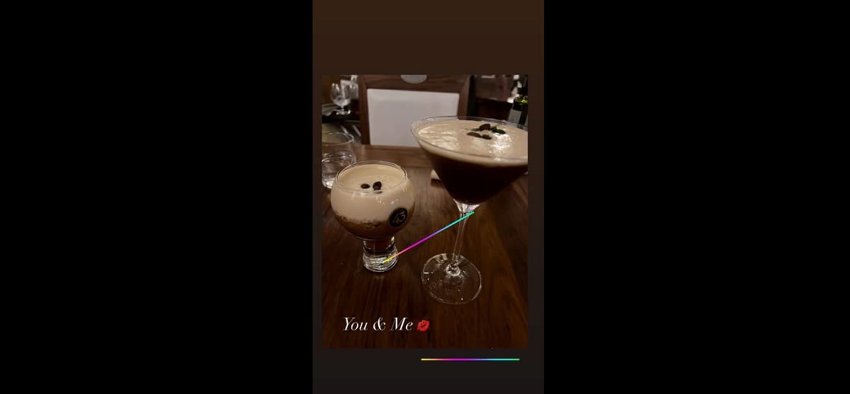 La actriz mostró una inesperada imagen en la que le dedicó un mensaje al actor