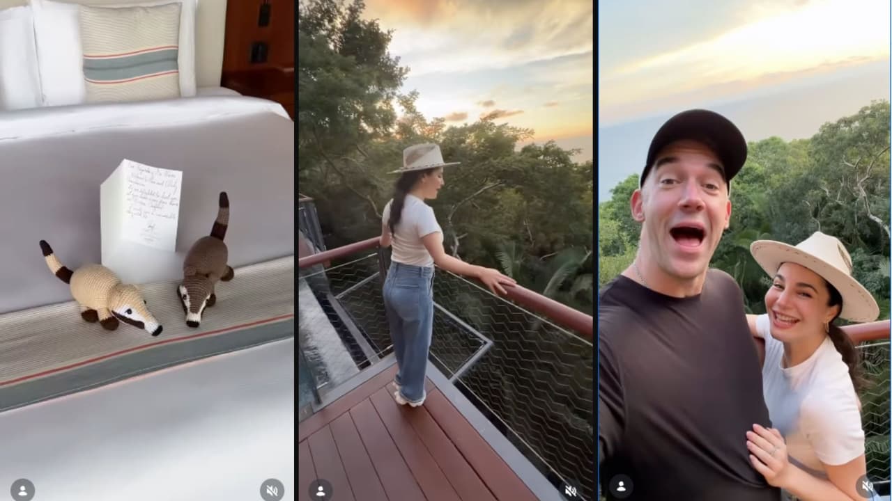 Martha Higareda y su esposo viajan a México para celebrar su primer aniversario de bodas