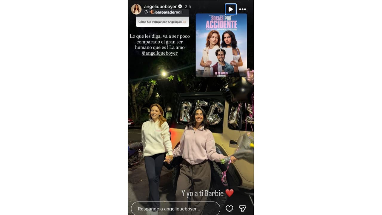 Bárbara de Regil revela cómo es trabajar con Angelique Boyer.