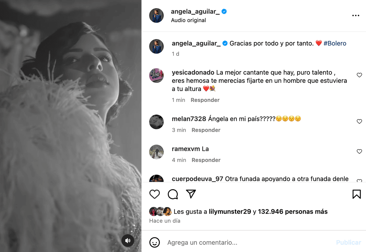 Ángela Aguilar ignora burlas y abucheos, dedica mensaje a su papá Pepe Aguilar