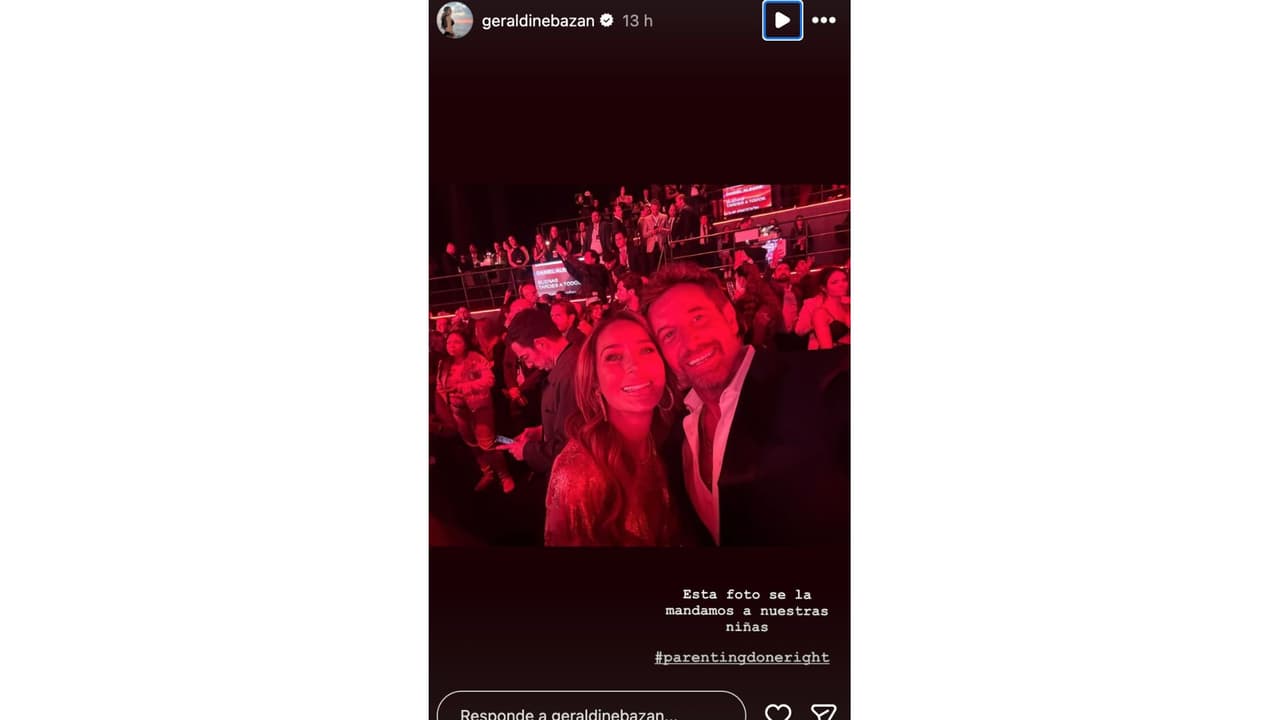 Geraldine Bazán publicó la misma foto.