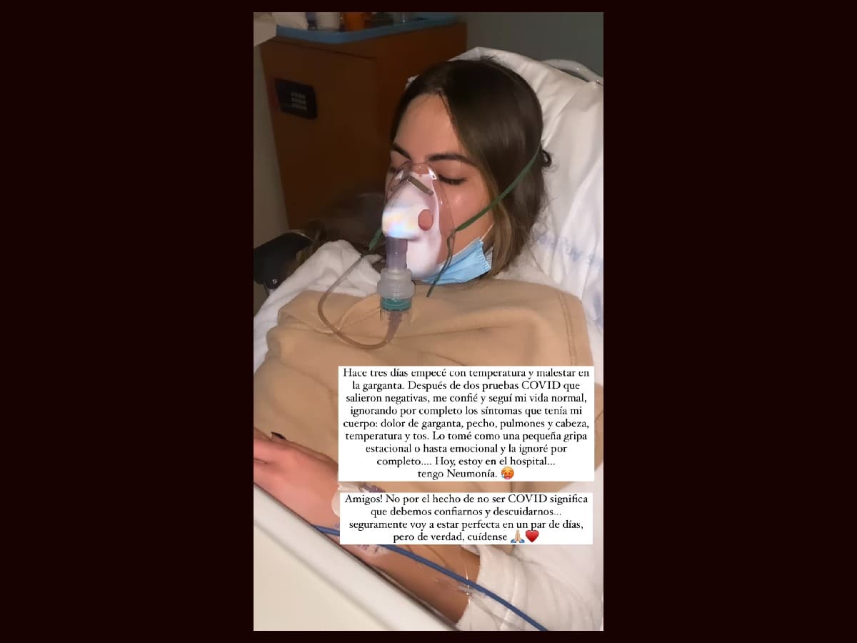 Sofía Aragón, exparticipante de Miss Universo, es hospitalizada de emergencia por neumonía.