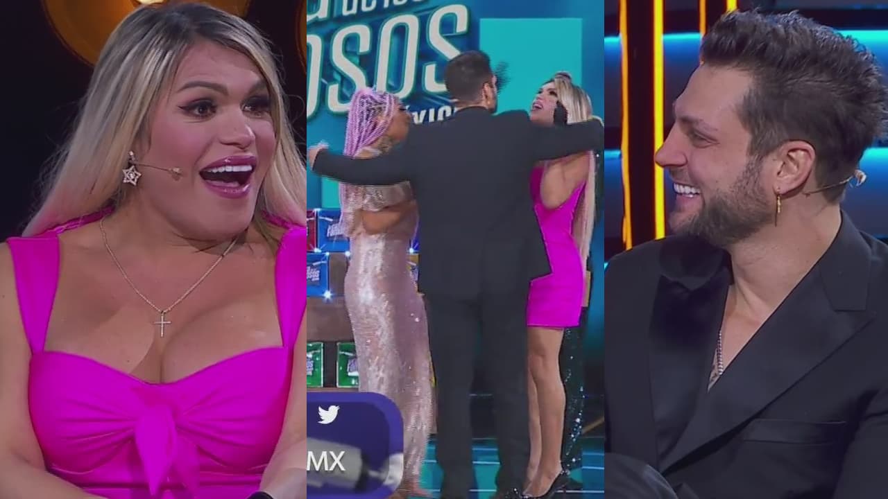Wendy, Nicola y La Barby recrean beso de tres; Galilea y Paul impactan al copiarles
