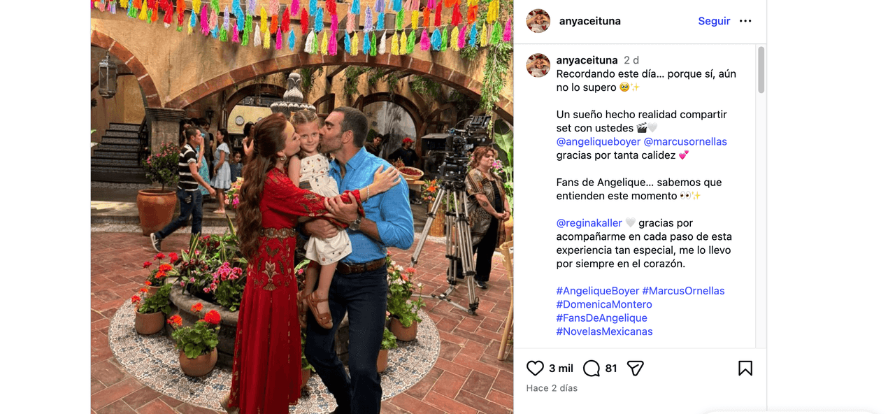 Hija de Angelique Boyer en telenovela provoca casi lágrimas al publicar foto junto a la actriz: le dedica mensaje