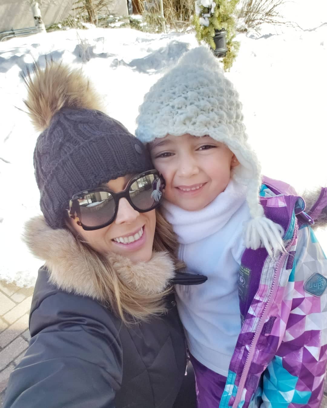 La conductora viajó con sus cinco hijas, su esposo Martín Fuentes y su suegra a Vail, Colorado.