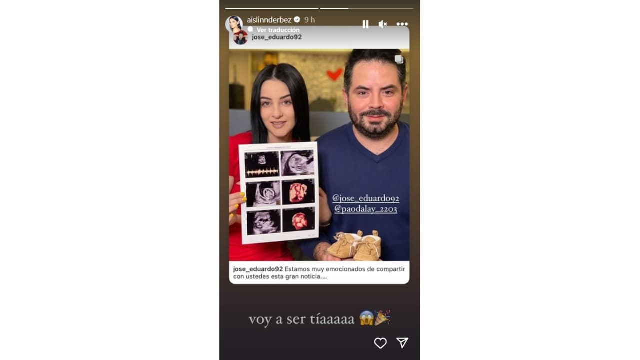 Aislinn Derbez entusiasmada porque será tía.