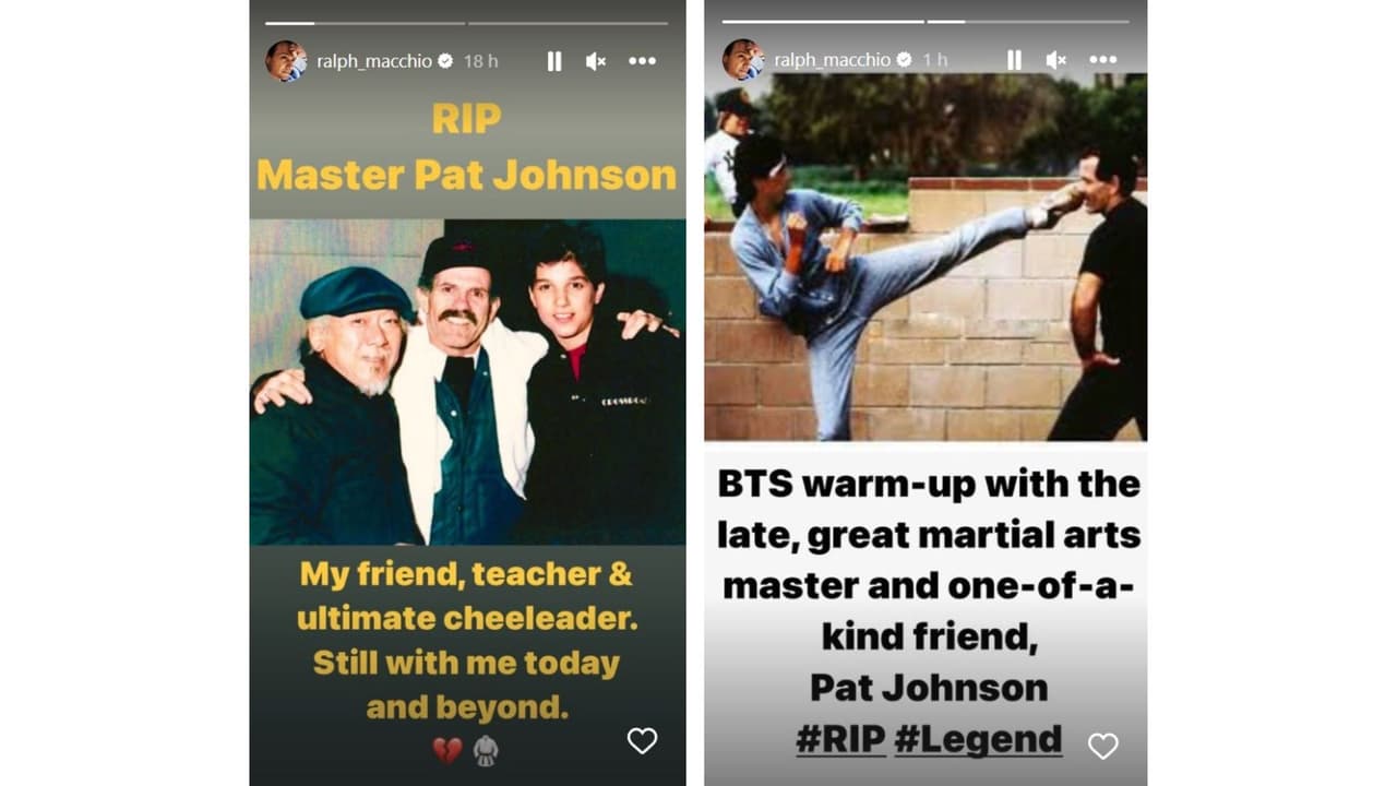 Ralph Macchio lamentó la muerte de Pat E. Johnson.