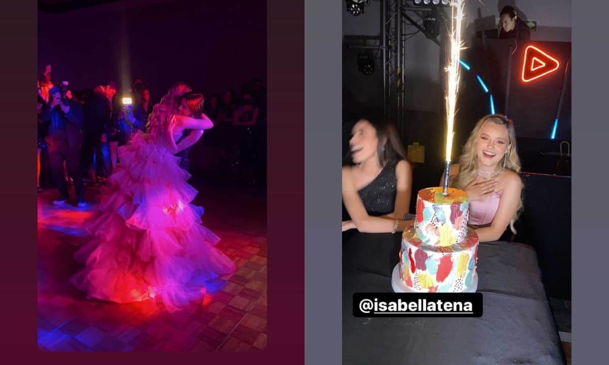 La actriz dejó ver la gran fiesta de XV años que le prepararon por la ocasión