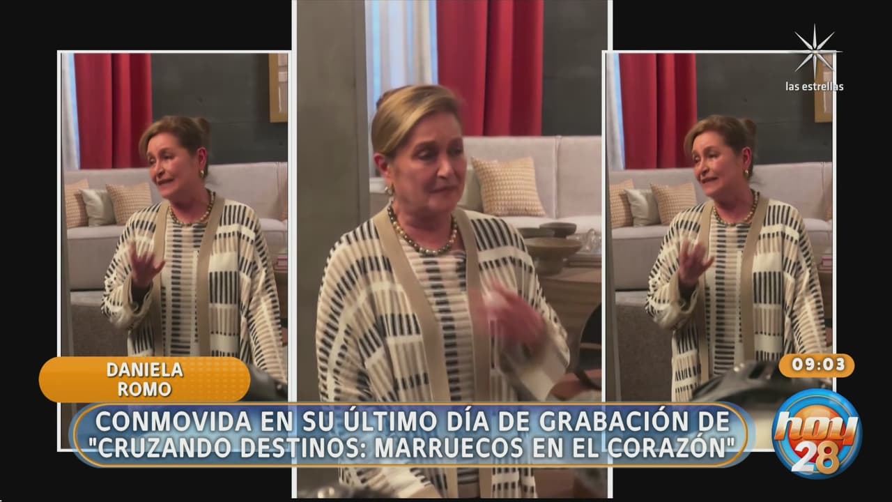Daniela Romo se despide llorando de Cruzando Destinos: Marruecos en el Corazón; José Ron le dice adiós con mensaje