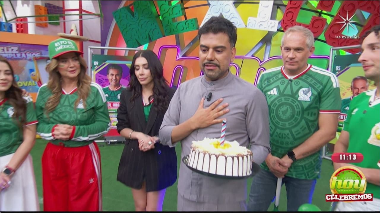Mariano Sandoval celebra su cumpleaños en Hoy.