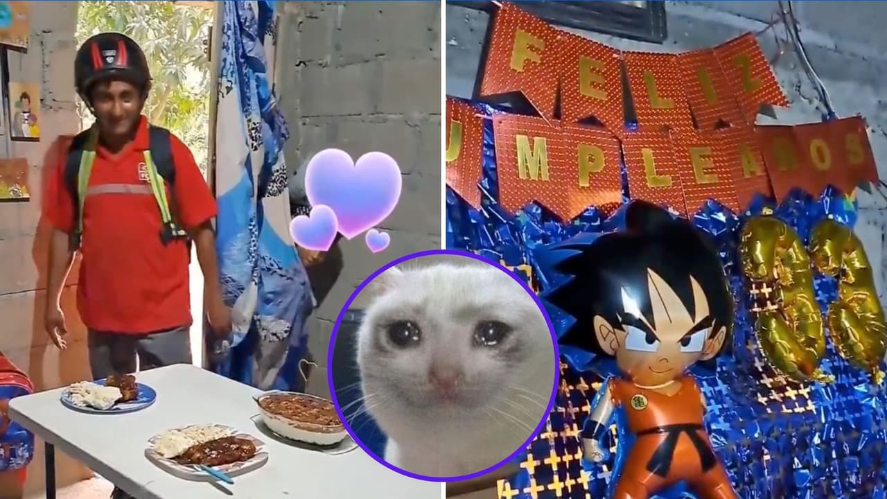 Niño organiza fiesta de Dragon Ball para su papá y el tierno video de cumpleaños se vuelve viral