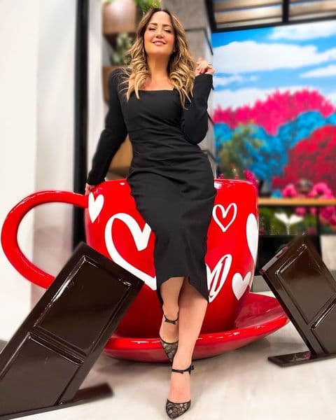La conductora compartió una bella foto familiar.