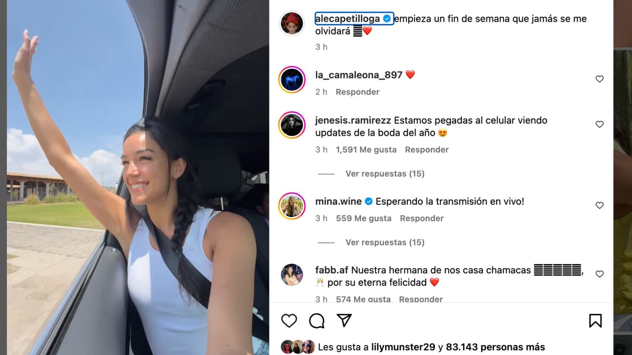Alejandra Capetillo se casa en México este fin de semana.