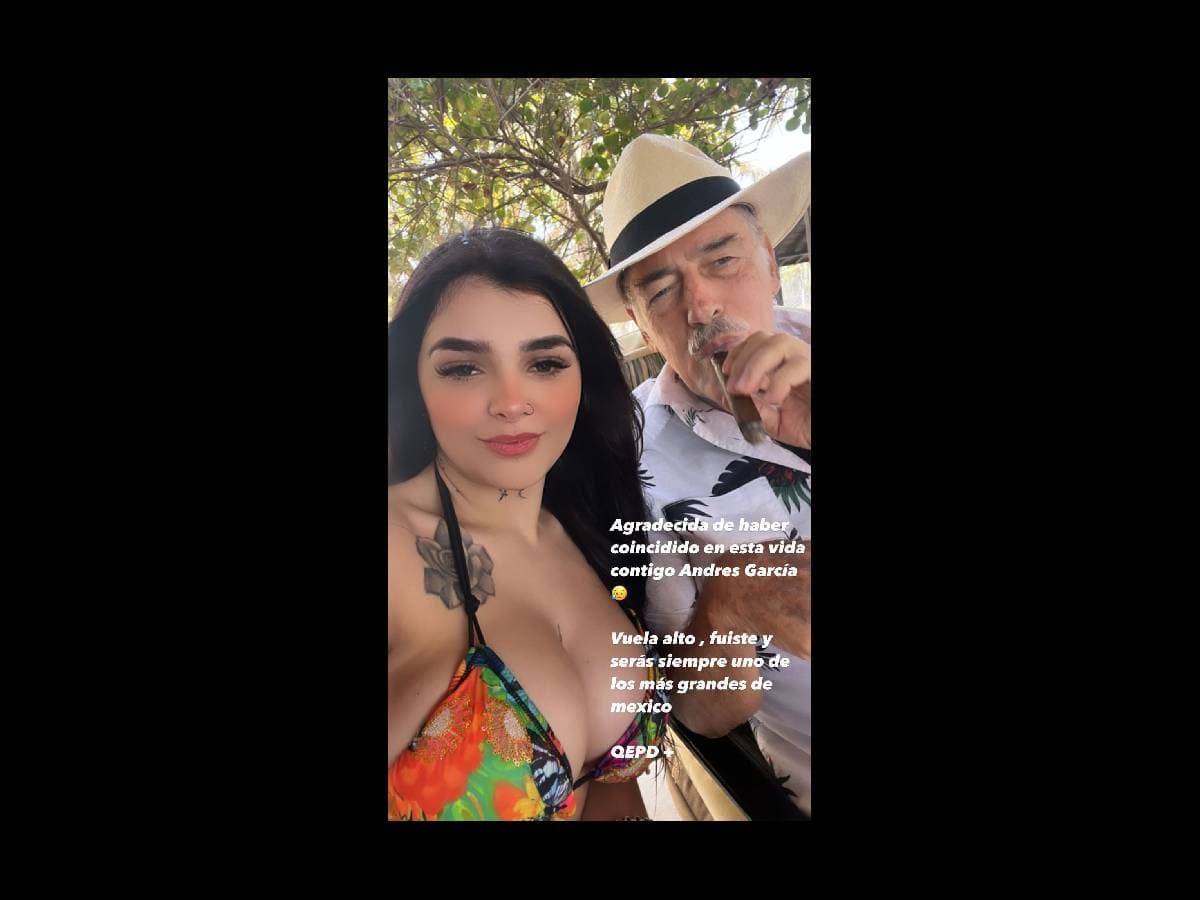 Karely Ruiz da el último adiós a Andrés García