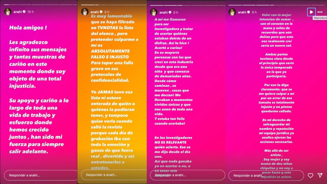 Anahí da sus primeras declaraciones tras la polémica en '¿Quién es la máscara?'